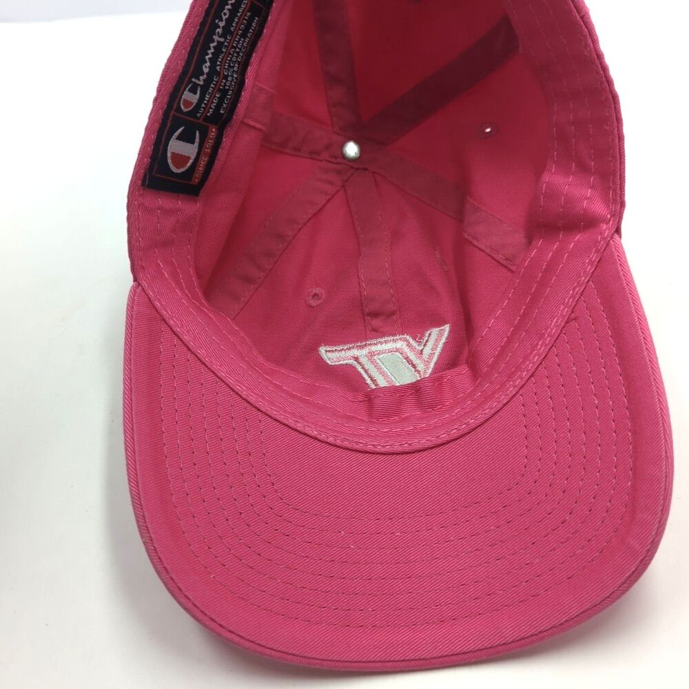 Champion Virginia Tech Pink Adjustable Hat Cap 100% Cotton - Picture 9 of 9